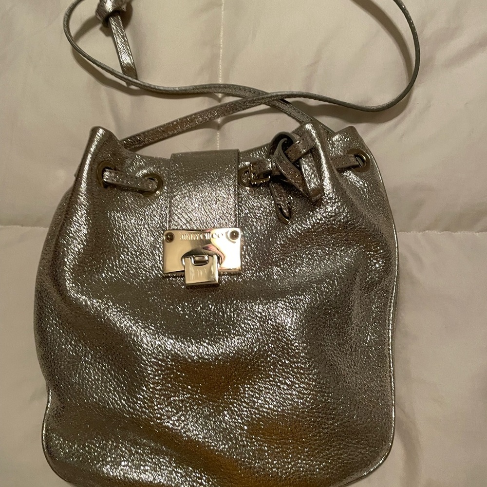 Jimmy Choo Soft Peach Drawstring Bag - image 3